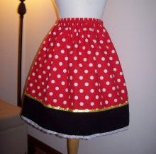 Custom Minnie Mouse inspired skirt